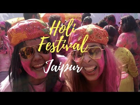 Holi Festival Jaipur // World&#039;s Most Colourful Festival // INDIA TRAVEL