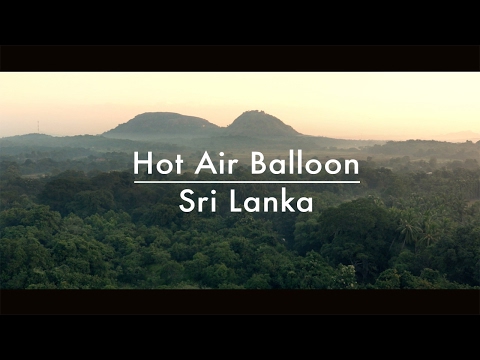 Sunrise hot air balloon in Sri Lanka