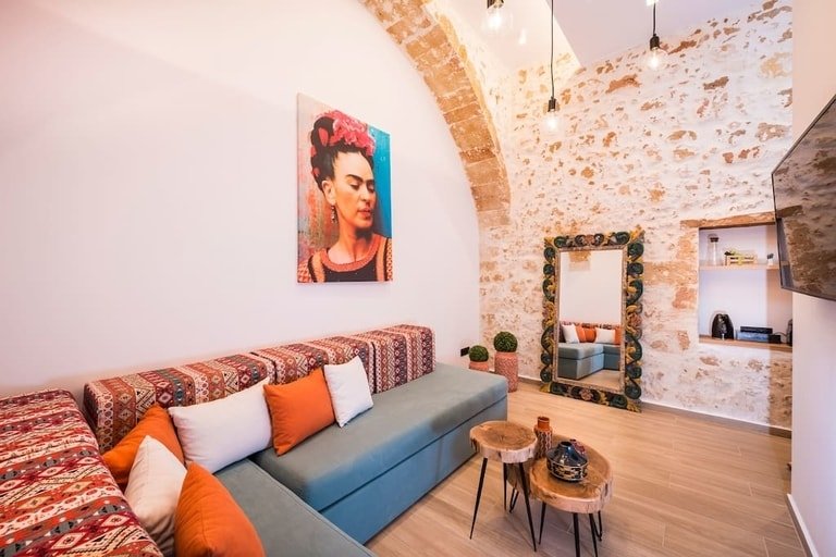 Living room in Crete