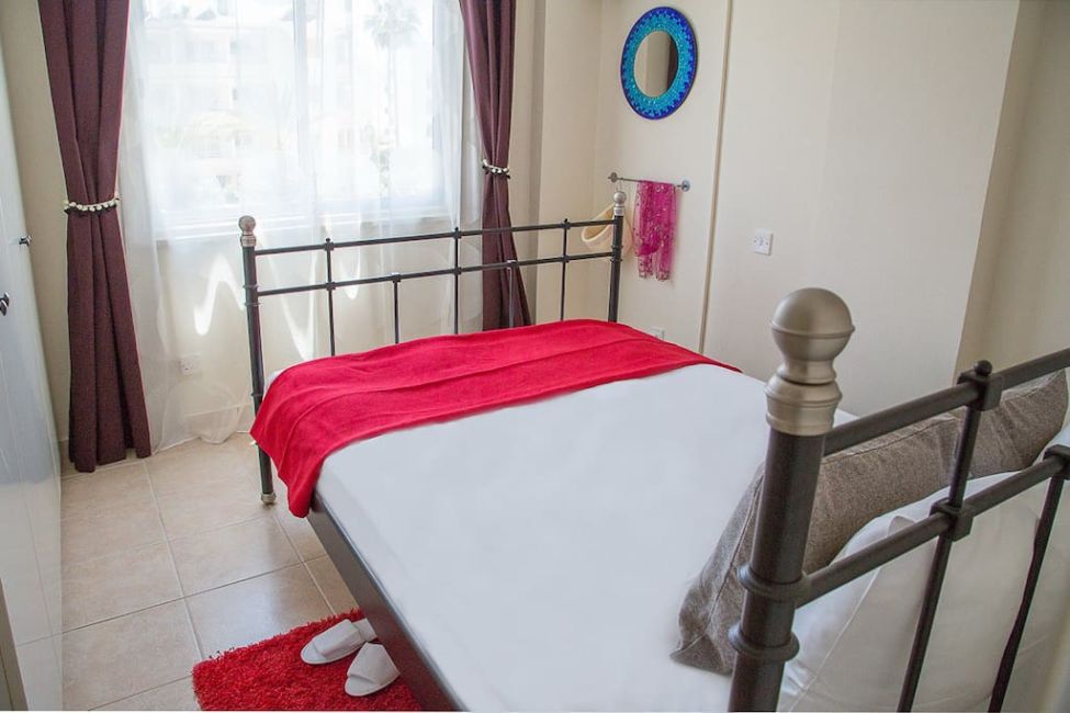 bed in airbnb paphos 